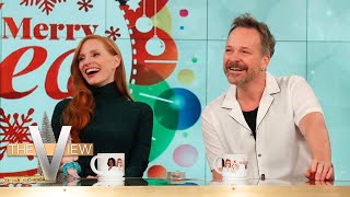 Jessica Chastain And Peter Sarsgaard On Getting 8Minute Standing Ovation for Memory  The View [upl. by Senzer965]