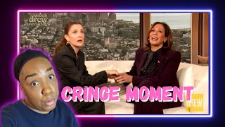 Drew Barrymore CRINGE moment with VP Kamala Harris [upl. by Remat65]