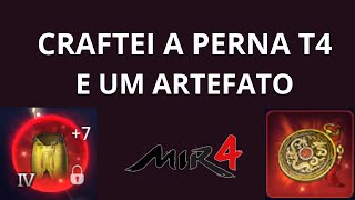 FIZ MERDA CRAFTANDO A PERNA T4  MIR4 NFT F2P [upl. by Noach]