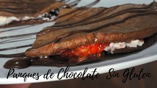 ¡El mejor desayuno Panques o Crepas de ChocolateReceta hecha en MinutosSuaves y Esponjosos❤️ [upl. by Leuqar]