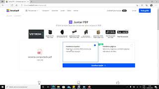 Juntar PDF  Combinar seus arquivos PDF online e grátis [upl. by Annaohj]