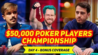 World Series of Poker 2022  50000 Poker Players Championship Day 4  Bonus Coverage [upl. by Eignat]