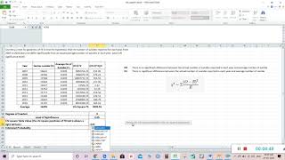 Chisquared goodnessoffit test explained Excel [upl. by Elacsap]