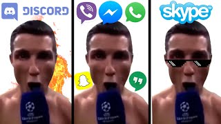 Cristiano Ronaldo Siuu but Social Media ringtones [upl. by Anyrtak]