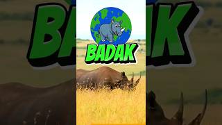 2 DARI 5 JENIS 🦏 BADAK DI DUNIA ADA DI INDONESIA shorts badak faktabadak satwaindonesia [upl. by Eelreveb594]