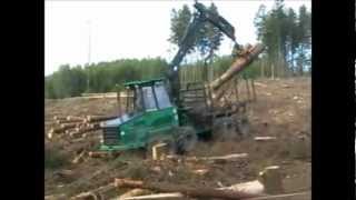 Holz machen 2013 mit IHC Fendt Timberjack Volvo und Felix [upl. by Veradia]