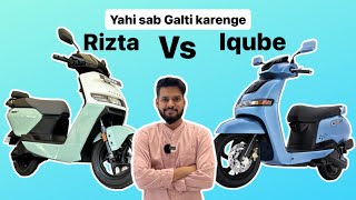 Ather Rizta S vs TVS Iqube S  Pros and Cons  Comparison [upl. by Plath]