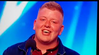 Gruffydd Wyn Roberts wows BGT judges and gets golden buzzer [upl. by Cornela]