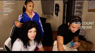 Brittany Kiana and Bmo buggout live during Shangels twitch pt2 [upl. by Nahtanaj988]