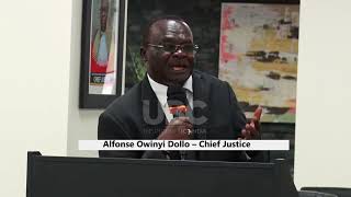 NEW UGANDA LAND COMMISSION TAKES OATH CHIEF JUSTICE OWINYI [upl. by Annez400]