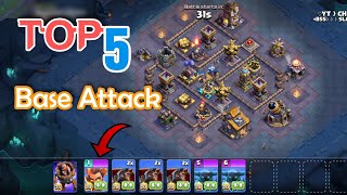 Top 5 Builder Base Attack Strategy  January 2024 seasons  Clash of Clans [upl. by Ailaro815]