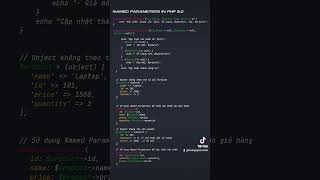 PHP version 80  Named Parameters webdeveloper php coder [upl. by Dnalor18]
