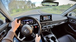 2022 Honda Civic Touring Sedan  POV Review [upl. by Jeminah524]