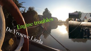 Engine Troubles Dutch Barge Linda 63 [upl. by Dnomyad]