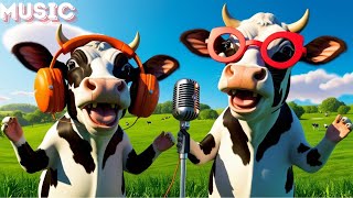 FUNNY COW DANCE 73│Cow Song amp Cow Videos 2024  Cow music  funny dancing cow  gay moo [upl. by Reviere]