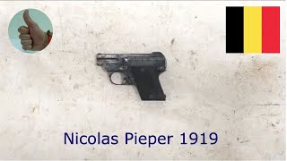 Nicolas Pieper 1919 Démontant Model D 635 mm Browning 635x16 mmSR25 Auto [upl. by Olaf]