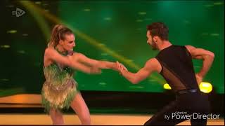 Gabriella Papadakis and Guillaume Cizeron skating in Dancing on Ice Semi Final 4318 [upl. by Ahsinra]