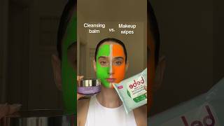 Cleansing Balm vs Makeup Wipes makeup [upl. by Mundford]