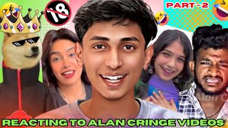 JOKER ತು 🔞VIDEO part 2  REACTING TO ALAN CRINGE VIDEOS 😅​⁠alancringe [upl. by Arahsit]