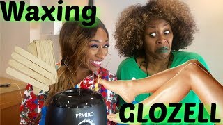 USING HARD WAX TO REMOVE GLOZELL MUSTACHE  LALAMILAN [upl. by Birmingham]