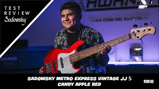 SADOWSKY METROEXPRESS VINTAGE JJ CANDY APPLE RED Jazz Bass  Test y Review por Alvaro Sovero [upl. by Cormac]