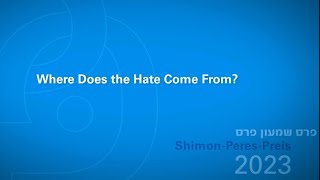 Shimon Peres Preis 2023  “Where does the hate come from” [upl. by Shyamal]