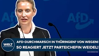 THÜRINGEN Kommunalwahl Durchmarsch der AfD Von wegen So reagiert jetzt Parteichefin Alice Weidel [upl. by Medlin359]