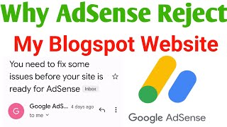 Why AdSense Rejected my Blogspot Website [upl. by Teuton]