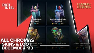 Blue Essence Emporium  December 2023 Full Lineup  The Largest Amount Of Chromas Ever Offered [upl. by Armillda]