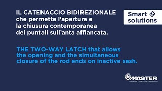 “BIHID” Catenaccio a leva bidirezionale per anta affiancata [upl. by Douglas]