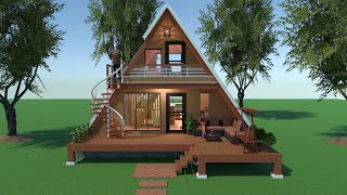 AMAKAN AFRAME House Design Idea [upl. by Eednac]