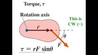 152 Torque from rFsintheta [upl. by Auqinet]