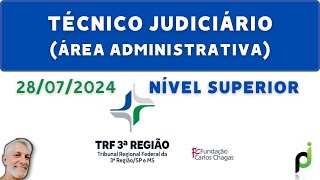 TÉCNICO JUDICIÁRIO DO TRF 3 2024 [upl. by Fugate]