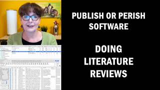 Publish or Perish Demo  Doing a literature review [upl. by Justina]