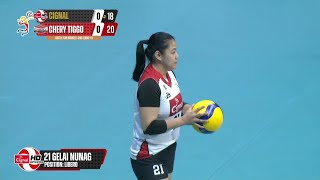 Chery Tiggo takes set 1 vs Cignal  2023 PVL AllFilipino Conference [upl. by Aeslehc]