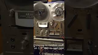 Listening to random stuff on 14” reeltoreel tape [upl. by Abad221]