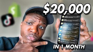 How I Made 20000 PROFIT In 1 MONTH with DROPSHIPPING [upl. by Irmine]