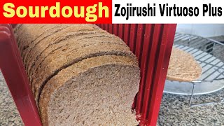 Light Spelt Sourdough Bread Recipe Zojirushi Virtuoso Breadmaker [upl. by Uziel]