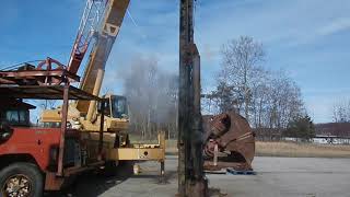 Testing a Delmag D5 Diesel Pile Hammer [upl. by Ferneau311]