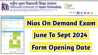 Nios Ode 2024 Registration Open Date  Task Is Helping NIOS nios practical exam ode stream4 [upl. by Nebuer]