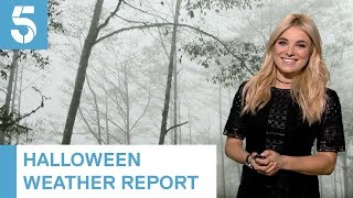 Sian Welbys Halloween weather report  5 News [upl. by Riedel]