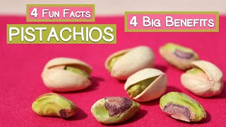 Pistachios 4 Big Benefits amp 4 Fun Facts [upl. by Enajharas]