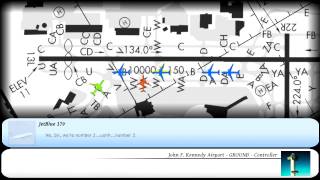 ATC  quotA tough day at JFK Towerquot  Visualization [upl. by Lally]