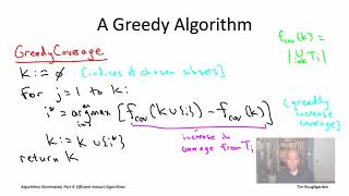 Algorithms for NPHard Problems Section 202 A Greedy Heuristic for Maximum Coverage Part 12 [upl. by Avruch]