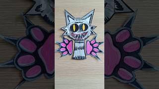 I transformed scary Sprunki and shes very happy cat 😺trend incredibox craft diy howto [upl. by Charlie406]