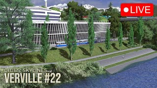 LIVE  Underground Parking Tram Hub and Recreational Park Cities Skylines Livestream 22 [upl. by Belmonte]