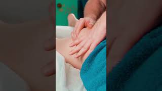 Deep tissue foot and thigh asmr massage for student Lisa footmassage [upl. by Zollie]