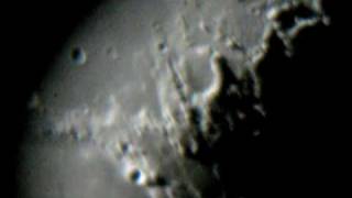 The Moon through Orion SkyQuest XT8 Telescope 9mm [upl. by Aissert]