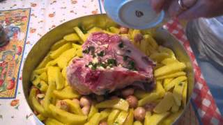 patate al forno con la testina di agnello e lampascioni [upl. by Aeel183]