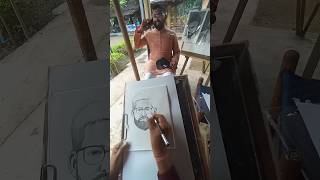 Live portrait liveportrait art portraitart sketch artist portrait shorts reels like [upl. by Berardo]